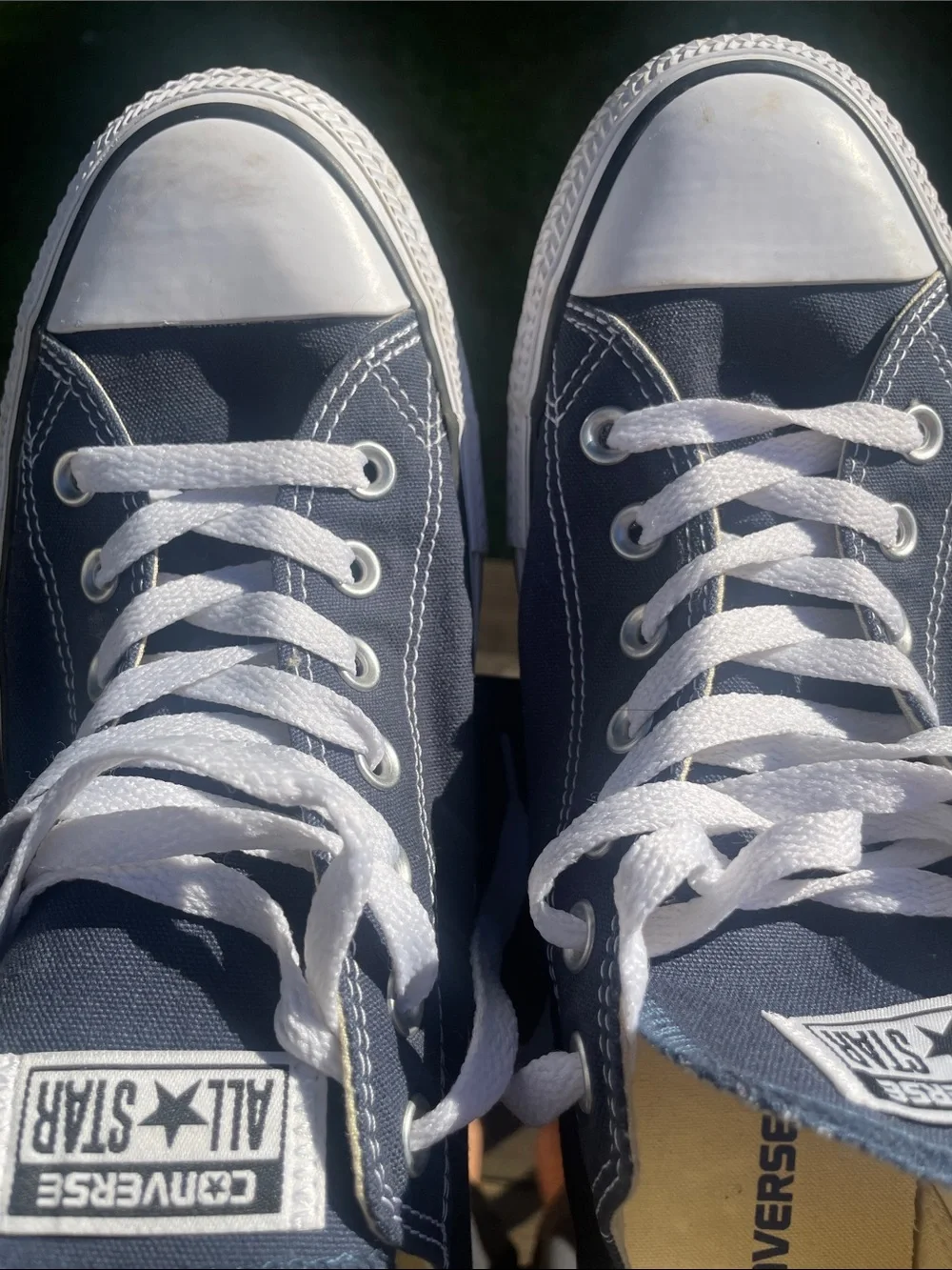 Converse Low Top Sneakers - Navy & White - Picture 4 of 4